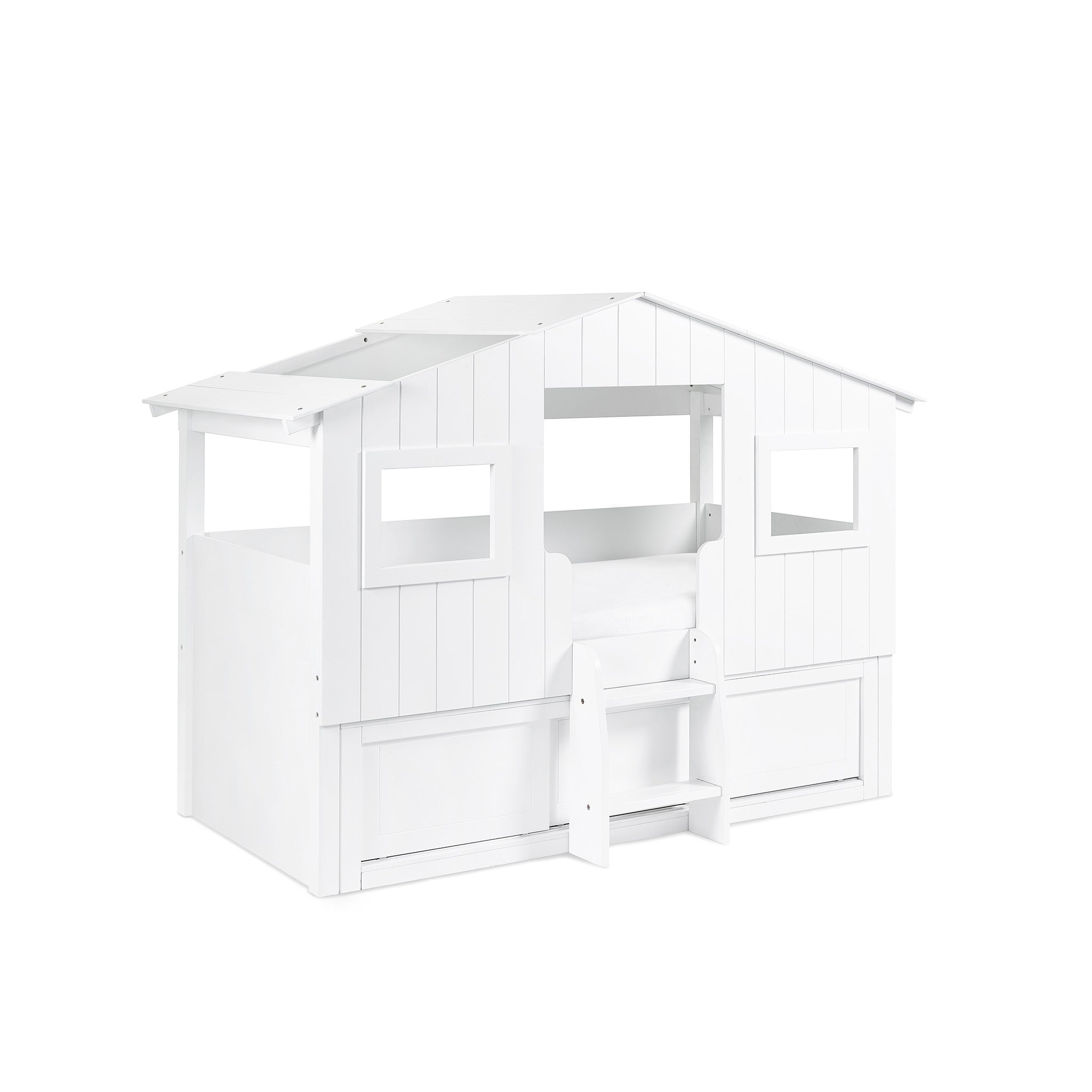 Single Bunk Treehouse Midsleeper Bed with Storage Unit